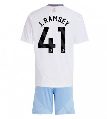 Aston Villa Jacob Ramsey #41 Borta Kläder Barn 2024-25 Kortärmad (+ Korta byxor)
